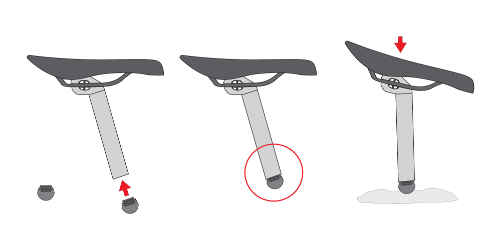 Seatpillar End Capを取りつける方法