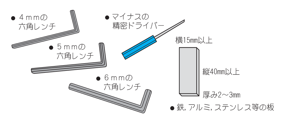 BD-1のハンドルステム交換に必要な工具