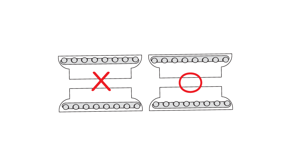 ヘッドパーツを組み付けるときの注意