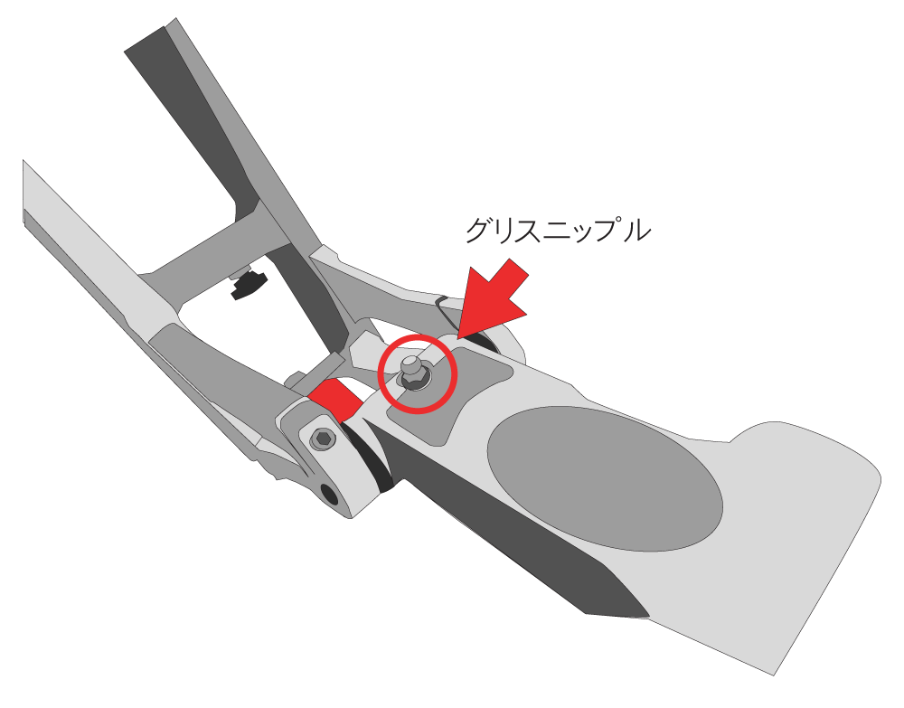 Birdy G3のグリスニップル